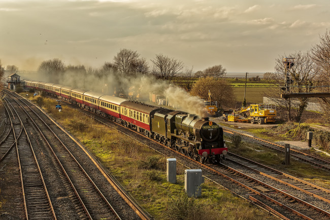 Обои картинки фото техника, паровозы, состав, локомотив