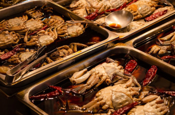 Картинка еда рыбные+блюда +с+морепродуктами крабы кухня корейская