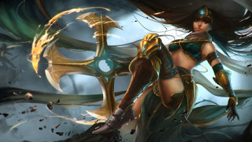 Картинка видео+игры league+of+legends магия девушка оружие