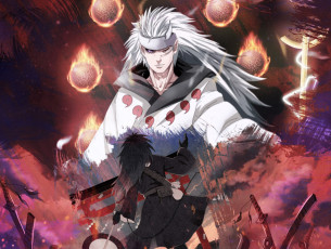 Картинка аниме naruto учиха мадара мудрец