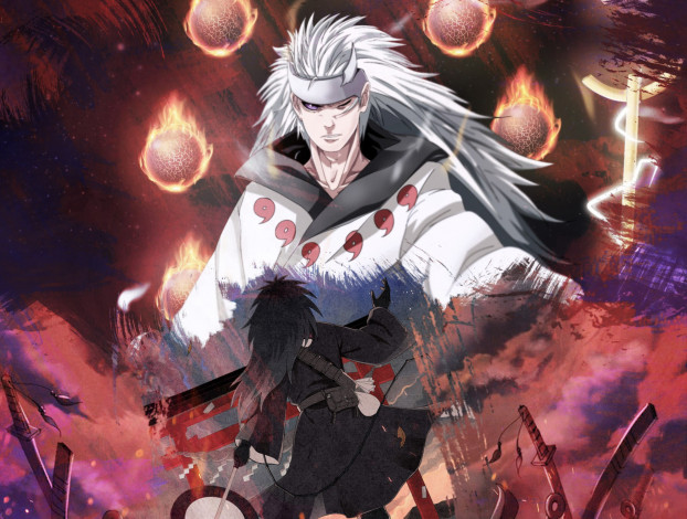 Обои картинки фото аниме, naruto, учиха, мадара, мудрец