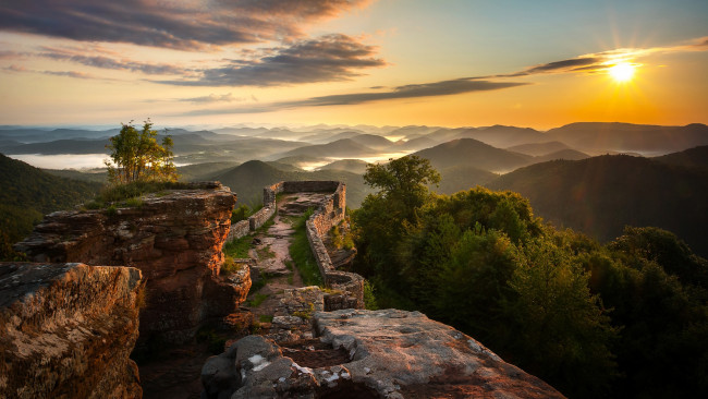 Обои картинки фото природа, восходы, закаты, пфальц, германия