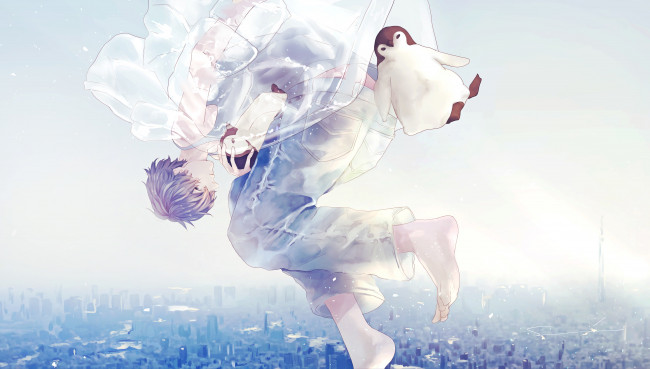 Обои картинки фото аниме, unknown,  другое , парень