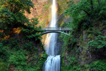 Картинка multnomah+falls oregon природа водопады multnomah falls