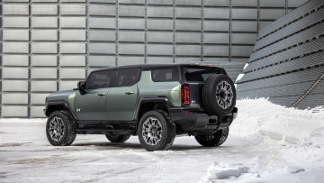 обоя 2024 gmc hummer ev suv, автомобили, gm-gmc, 2024, gmc, hummer, ev, suv, хаммер, внедорожник, снег