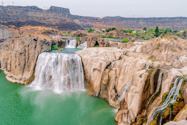 Обои картинки фото shoshone waterfall, idaho, природа, водопады, shoshone, waterfall