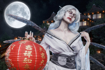 обоя девушки, - креатив,  косплей, patamushta, образ, наряд, фонарь