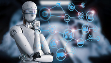 Картинка фэнтези роботы +киборги +механизмы робот планирование действий технологии