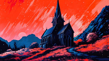 Картинка рисованное религия церковь