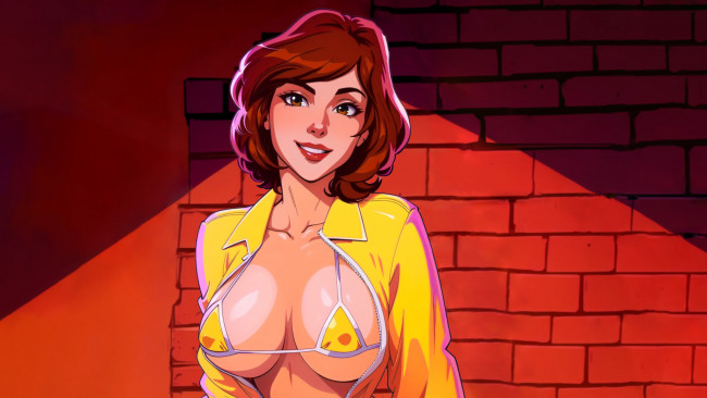 Обои картинки фото рисованное, кино,  мультфильмы, april, oneil, tmnt