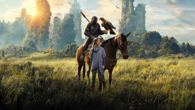 Обои картинки фото kingdom of the planet of the apes  ,  2024 , кино фильмы, kingdom of the planet of the apes, планета, обезьян, новое, царство, фантастика, боевик, dolby, poster
