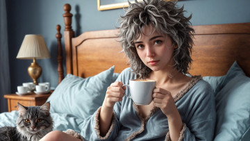 обоя 3д графика, люди и животные , people and animals, нейросети, графика, нейроарт, ai, art, нейронные, сети, рисунки, нейро, искусство, нейрографика, graphics, neuroart, neural, networks, drawings, neuro, neurography