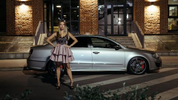 Картинка автомобили -авто+с+девушками volkswagen passat r36 turbo