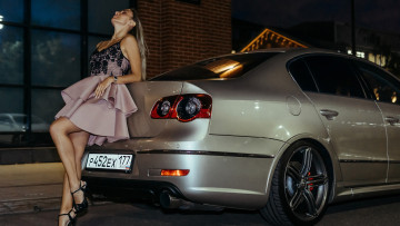 Картинка автомобили -авто+с+девушками volkswagen passat r36 turbo