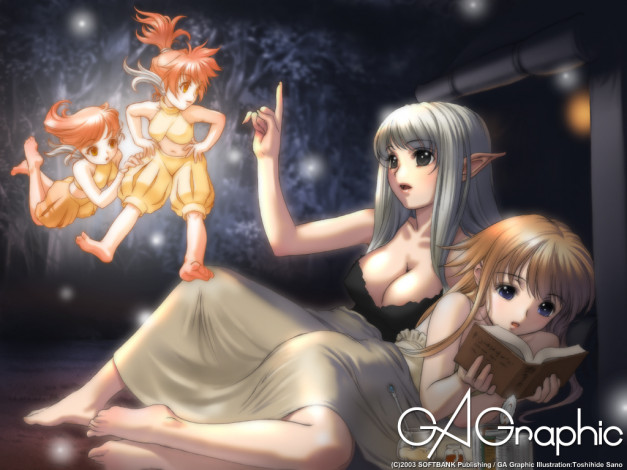 Обои картинки фото переутомление, аниме, gagraphic