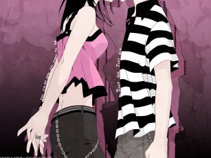 обоя аниме, green