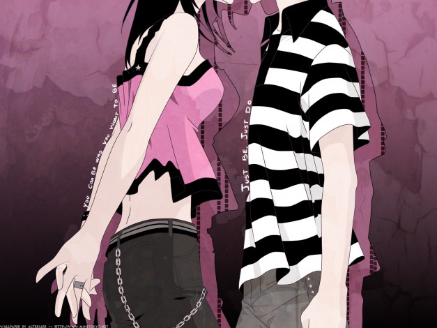 Обои картинки фото аниме, green