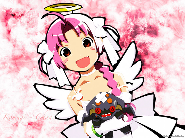 Обои картинки фото аниме, nurse, witch, komugi, chan