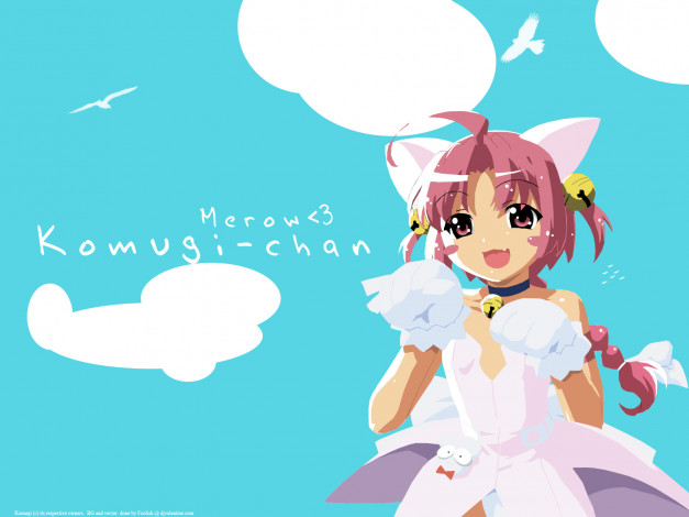 Обои картинки фото аниме, nurse, witch, komugi, chan