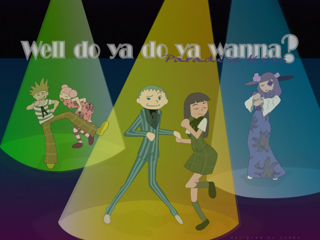 Обои картинки фото аниме, paradise, kiss