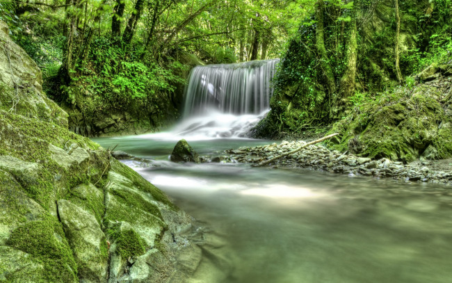 Обои картинки фото природа, водопады