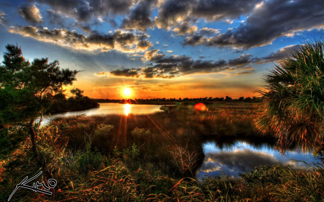 Обои картинки фото природа, восходы, закаты