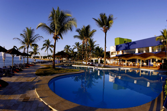 Обои картинки фото интерьер, бассейны, открытые, площадки