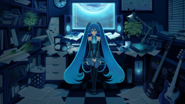 Картинка аниме vocaloid вокалоид