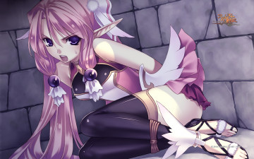 Картинка аниме *unknown другое record of agarest war ellis elf эльфийка связана камень