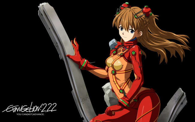 Обои картинки фото аниме, evangelion, девушка, asuka, langley