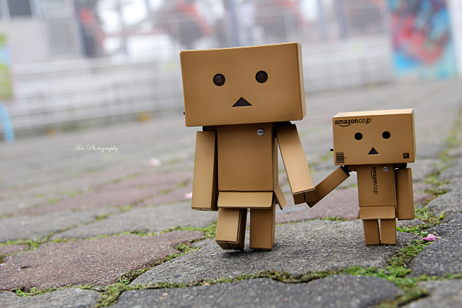 Обои картинки фото разное, данбо, danboard, коробки, человечки