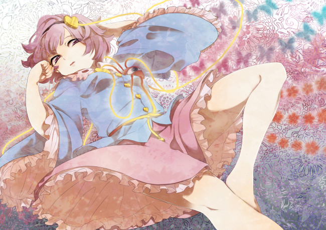 Обои картинки фото komeiji, satori, аниме, touhou