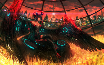 Картинка фэнтези ангелы крылья