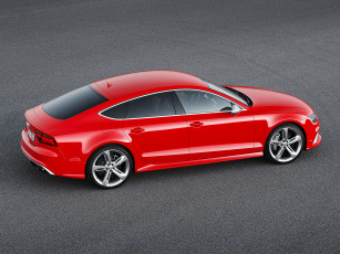 Картинка автомобили audi 2014 г красный sportback rs7