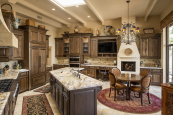 Картинка интерьер кухня мебель плита