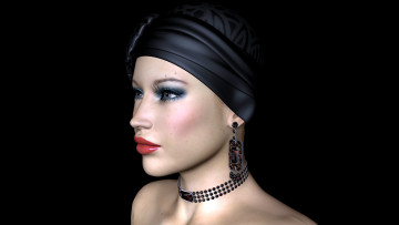 Картинка 3д+графика portraits+ портрет девушка взгляд