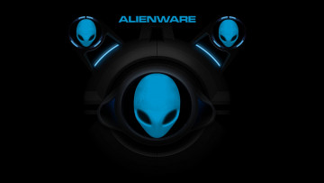 Картинка компьютеры alienware фон логотип