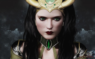 Картинка 3д+графика fantasy+ фантазия девушка взгляд