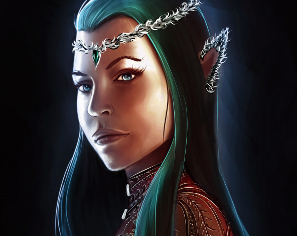 Обои картинки фото фэнтези, эльфы, уши