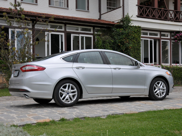 Обои картинки фото автомобили, ford, br-spec, fusion, светлый, 2013, г