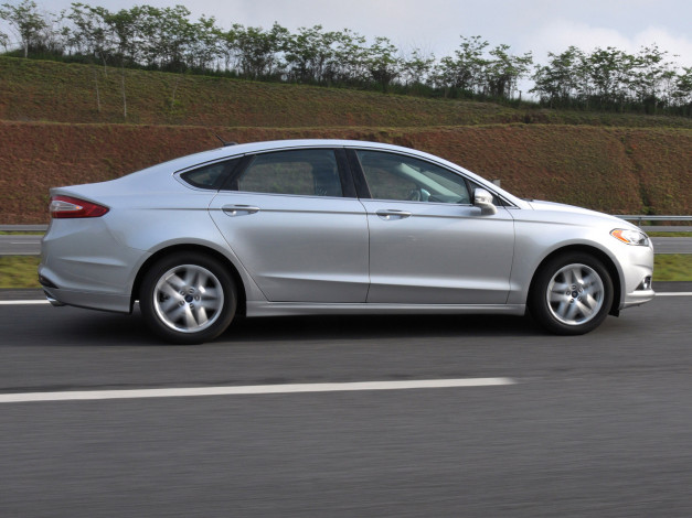 Обои картинки фото автомобили, ford, светлый, fusion, br-spec, 2013, г