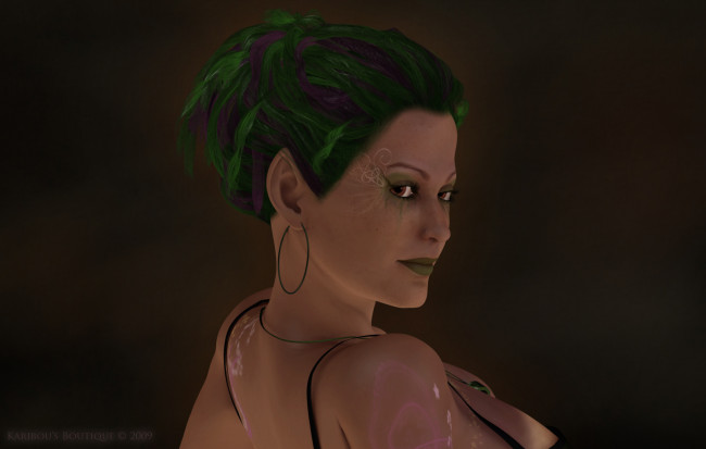 Обои картинки фото 3д графика, portraits , портрет, девушка, взгляд