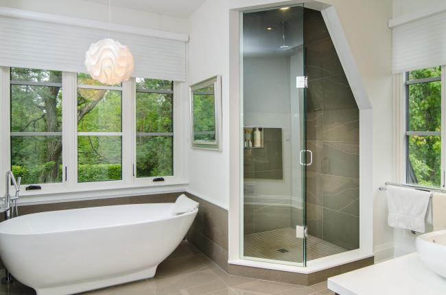 Обои картинки фото интерьер, ванная и туалетная комнаты, ванна, душ