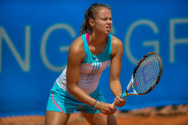 Обои картинки фото linette magda, спорт, теннис, девушка, ракетка, корт