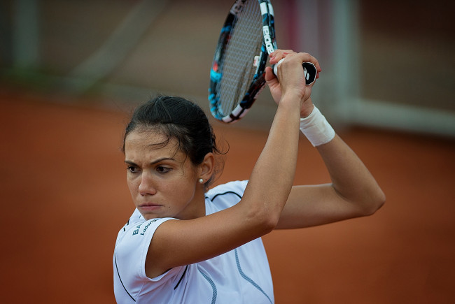 Обои картинки фото olaru ioana raluca, спорт, теннис, девушка, ракетка, корт