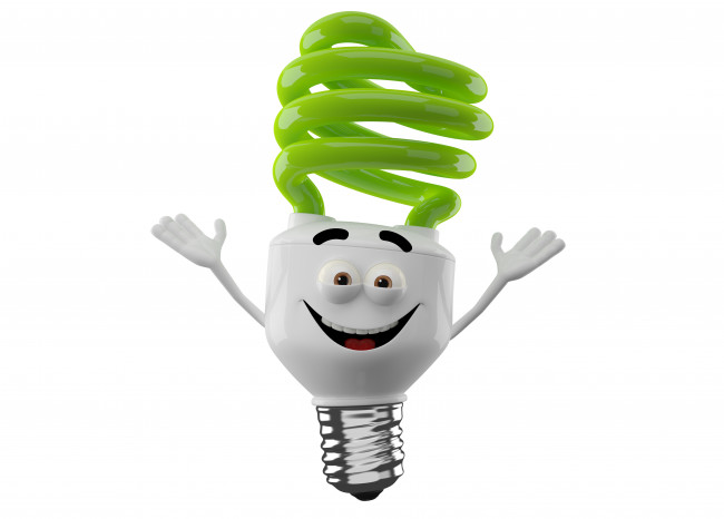 Обои картинки фото 3д графика, humor , юмор, радость, монстр, лампочка, фон