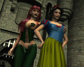 Картинка 3д+графика люди+ people фон взгляд девушки