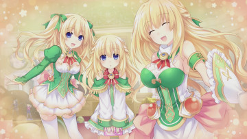Картинка аниме hyperdimension+neptunia hyperdimension neptunia девочки арт tsunako vert