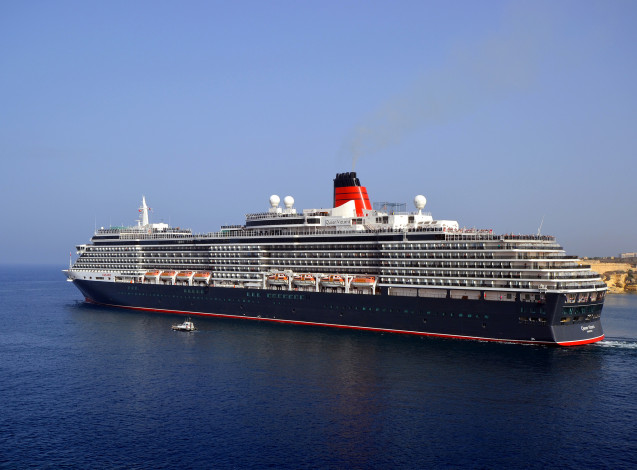 Обои картинки фото queen victoria, корабли, лайнеры, круизный, лайнер