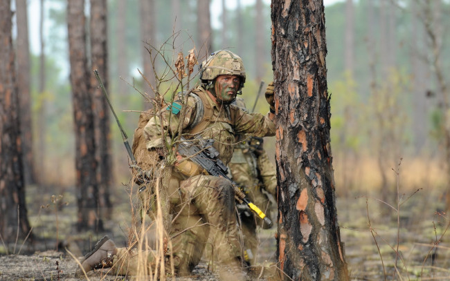 Обои картинки фото оружие, армия, спецназ, british, parachute, regiment, солдат
